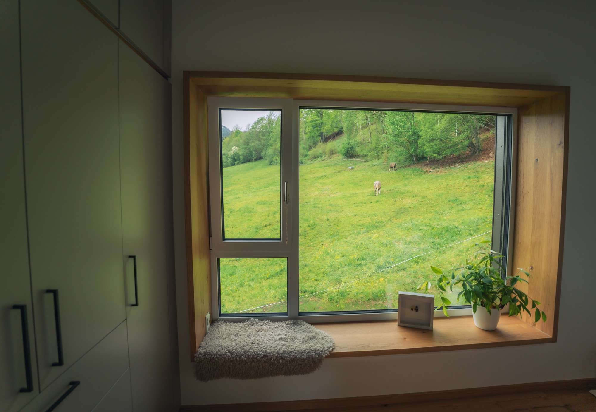 Sitzfenster im Schlafzimmer